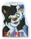  2009 badge cat feline looking_at_viewer male solo talutie zander 