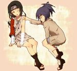  2girls mitarashi_anko multiple_girls naruto one_eye_closed toes wink yokige yuuhi_kurenai 