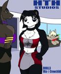  anubian_jackal bear breasts canine clothed clothing crowchild droll3 egyptian female group hth_studios jackal mammal mia_(hth) panda shemyay_(hth) unknown 