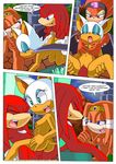  bat breasts comic echidna female from_behind knuckles_the_echidna lesbian licking masturbation mobian mobius_unleashed penetration penis pussy riding rouge_the_bat sega shade_the_echidna sonic_(series) tikal_the_echidna tongue vaginal vaginal_penetration 