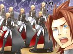  6+boys bad_id bad_pixiv_id bald banana_gyuunyuu beard blue_eyes boots brown_hair clone facial_hair gloves kingdom_hearts kingdom_hearts_birth_by_sleep male_focus master_xehanort multiple_boys pointy_ears terra_(kingdom_hearts) 