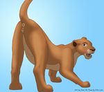  butt disney feline feline_pussy female feral kisu lion lioness mammal nala nipples presenting presenting_hindquarters pussy raised_tail solo tail the_lion_king 