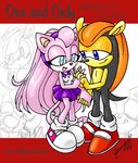  chaotix comic couple crystal_the_cat cuddle feline female male mighty_the_armadillo mobian sega smile sonic_(series) sonic_fanchar 