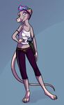  female mammal mouse red_eyes rodent shirt smile solo tail tank_top yasminachan 