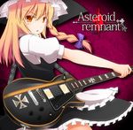  album_cover bad_id bad_pixiv_id blonde_hair cover esp_guitars guitar highres instrument iron_cross kirisame_marisa shimanaka_arihito solo touhou 