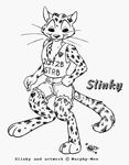  classic clothing cutoffs denim_shorts feline leopard looking_at_viewer male mammal murphy_mee navel plain_background shorts solo standing tail white_background 