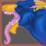  banrai banrai(character) dragon piercing scalie teeth tongue 