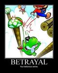  clothed dinosaur epic_expression falling human jumping koopa lo_res mario mario_bros motivational_poster scalie the_truth yoshi 