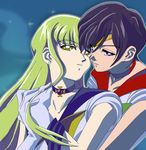  bishoujo_senshi_sailor_moon c.c. code_geass cosplay crossdressing crossover gloves green_hair lelouch_lamperouge parody pixiv_thumbnail resized sailor_mars sailor_mars_(cosplay) sailor_uranus sailor_uranus_(cosplay) style_parody 