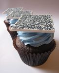  awesome cupcake epic food humor humour montreal_science_center photo qr_code real unknown_artist 