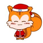  christmas eyes_closed hat holidays male mammal mascot plain_background rodent santa_costume santa_hat santa_suit solo squirrel ucweb unknown_artist vector white_background xmas 