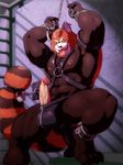  anal_insertion anal_masturbation anal_penetration ass_play bdsm biceps big_muscles bondage bound chain chains dildo dildo_sitting grisser insertion jail looking_at_viewer male mammal masturbation muscles nipples nude penetration penis precum prison red_panda sex_toy solo spreading 