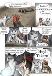  canine comic dershaltie dog fox hiroyuki_setogawa inayori izuna japanese oto spiritual_stones takeru wolf 