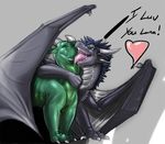  &hearts; couple dragon female hug licking male narse sabur scalie tojo_the_thief_(character) tongue 