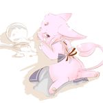  batter bowl cub cute eeveelution espeon female feral looking_at_viewer nintendo pawpads plain_background pok&#233;mon pok&eacute;mon pussy raised_tail tail tongue ushimaru video_games white_background young 