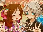  1girl 3boys capcom couple dante dante_(devil_may_cry) devil_may_cry devil_may_cry_4 eyes_closed female flower green_eyes hair_ornament happy japanese_clothes kimono kyrie long_hair male multiple_boys nero nero_(devil_may_cry) new_year open_mouth orange_hair pukapuka_(pixiv1577280) short_hair silver_hair v vergil 