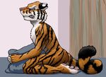  feline male pillow pillow_sex solo tail tiger unknown_artist 
