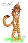  anthro covering covering_self feline female flora_(twokinds) mammal nude solo tail tiger tom_fischbach twokinds 