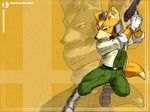  4:3 blue_eyes canine clothed colored ear_tufts fox fox_mccloud gun male solo standard_monitor star_fox unknown_artist video_games wallpaper weapon zoom_layer 