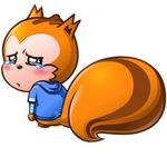  crying looking_at_viewer looking_back male mammal mascot plain_background rodent sad solo squirrel tears ucweb unknown_artist vector white_background 