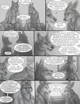  canine comic cruelty ear_piercing fox gay male page_18 piercing rukis wolf 