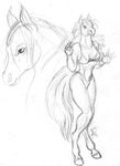  equine female horse mammal mare plain_background unknown_artist white_background 