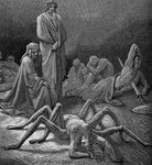  breasts dante female gustave_dor&eacute; human male pain purgatorio spider suicide transformation what 