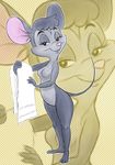  female helen_knable mammal monochrome mother mouse nude parent ribnose rodent sepia solo stay_tuned towel zoom_layer 