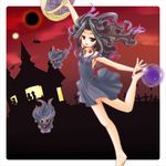  female grey_hair hair human long_hair mammal misdreavus necklace nintendo pok&#233;mon pok&#233;mon_trainer pok&eacute;mon ranphafranboise skirt video_games 