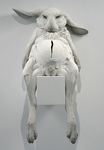  beth_cavener_stichter crack female lagomorph pregnancy pussy rabbit sculpture solo 