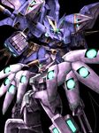  clenched_hand duraxyll eulid glowing glowing_eyes highres mecha no_humans simple_background super_robot_wars super_robot_wars_the_lord_of_elemental tro weapon 