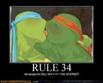  blush duo eyes_closed gay kissing male reptile scalie sneefee teenage_mutant_ninja_turtles tongue turtle 