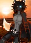  black black_nose canine fox glasses male nipples solo tailsrulz 