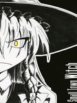 bad_deviantart_id bad_id blackmorass hat kirisame_marisa solo spot_color touhou traditional_media witch_hat yellow_eyes 
