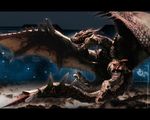  capcom claws fangs flying monster_hunter night rathalos scales spikes stars wallpaper wings wyvern 