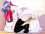  artist_request blush crotch_rub masturbation multicolored_hair omorashi panties peeing peeing_self photoshop shuttle star_trek striped striped_panties two-tone_hair underwear wetting 