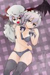  bad_id bad_pixiv_id bra izayoi_sakuya lingerie multiple_girls neoshino panties remilia_scarlet thighhighs touhou underwear underwear_only 