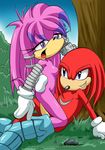  anal echidna female forest julie-su knuckles_the_echidna male mobian mobius_unleashed outside penetration penis pussy riding sega sex sonic_(series) straight tail tree vaginal vaginal_penetration 