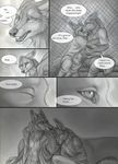  canine comic cruelty cry hug male rukis sleeping wolf 