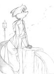  canine chochi fox hood jacket lamp long_tail lovely_pets male mike_blade outside pants rolled_up_sleeves sketch solo tail wind 