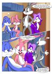  babs_bunny blue bugs_bunny buster_bunny comic dorm erection female fifi_le_fume lagomorph male palcomix penis pink purple rabbit skunk straight tail tiny_toons tiny_toons_vacation vacation 