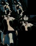  barefoot black_hair fma fullmetal_alchemist homunculus lust screenshot stepped_on trample wrath wrath_(anime) 