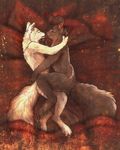  arctic_fox bed canine fox gay hybrid kissing lagomorph licking male nude rabbit rayndancer skunk skunkhase swiftayama tongue 