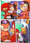  bat breasts comic echidna knuckles_the_echidna mobian mobius_unleashed rouge_the_bat sega shade_the_echidna sonic_(series) 