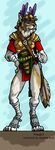  angela_butt armor asheru_(setting) canine color female roman scott_ruggels solo sword tail unconvincing_armour virinia warrior weapon wolf 