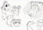  blush cum doggy_position female hamster hamtaro_(series) male nopihamu pussy rape ribbons sketch 