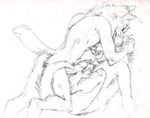  butt canine cum eyes_closed footjob gay hindpaw humanoid_penis invalid_tag male open_mouth oral penis sketch ssirrus tongue wolf 