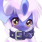  absol big_eyes blush collar cute looking_at_viewer pok&eacute;mon solo unknown_artist yellow_eyes 