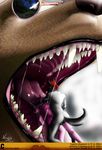  bandanna canine domination female gaping_maw glasses gums johnny_colossus lavender_steele lupine_assassin macro male micro nexus open_mouth palate sex tongue vore wolf 