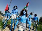  avatar cosplay female human james_cameron&#039;s_avatar male na&#039;vi palestine photo protest real 